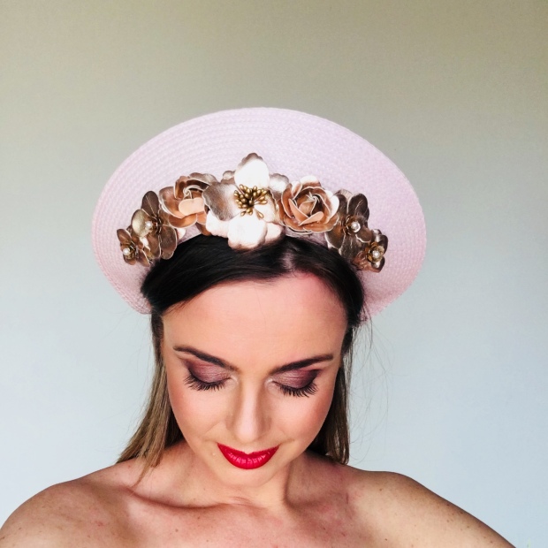 Pink Halo Hat SHOW PONY Millinery
